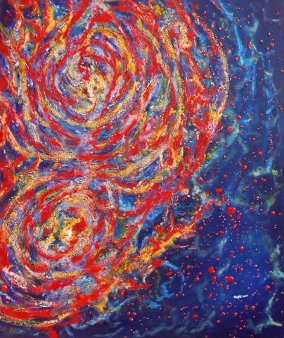 Ailleurs n16  technique mixte 100x120 